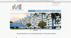 Desktop Screenshot of malmostudenthus.com